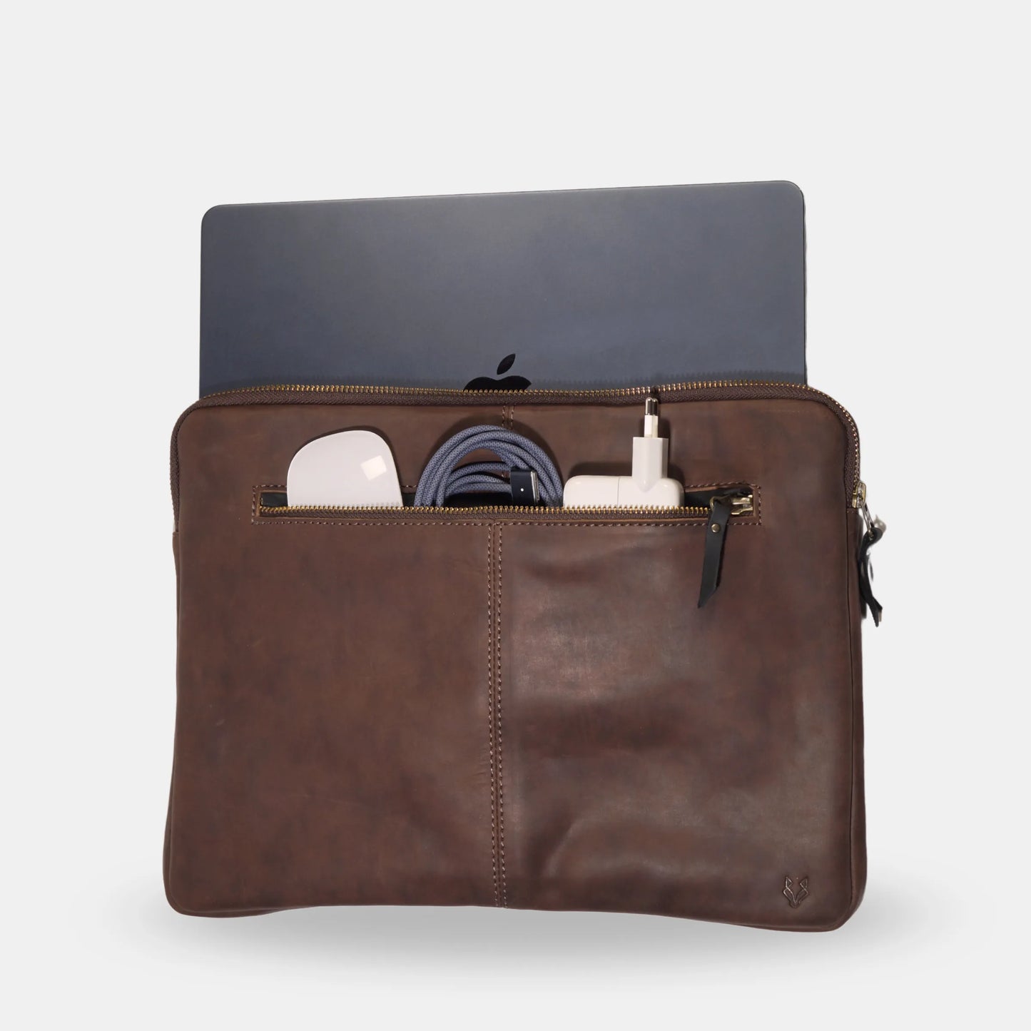 Funda Notebook Cuero Hudson - Chocolate