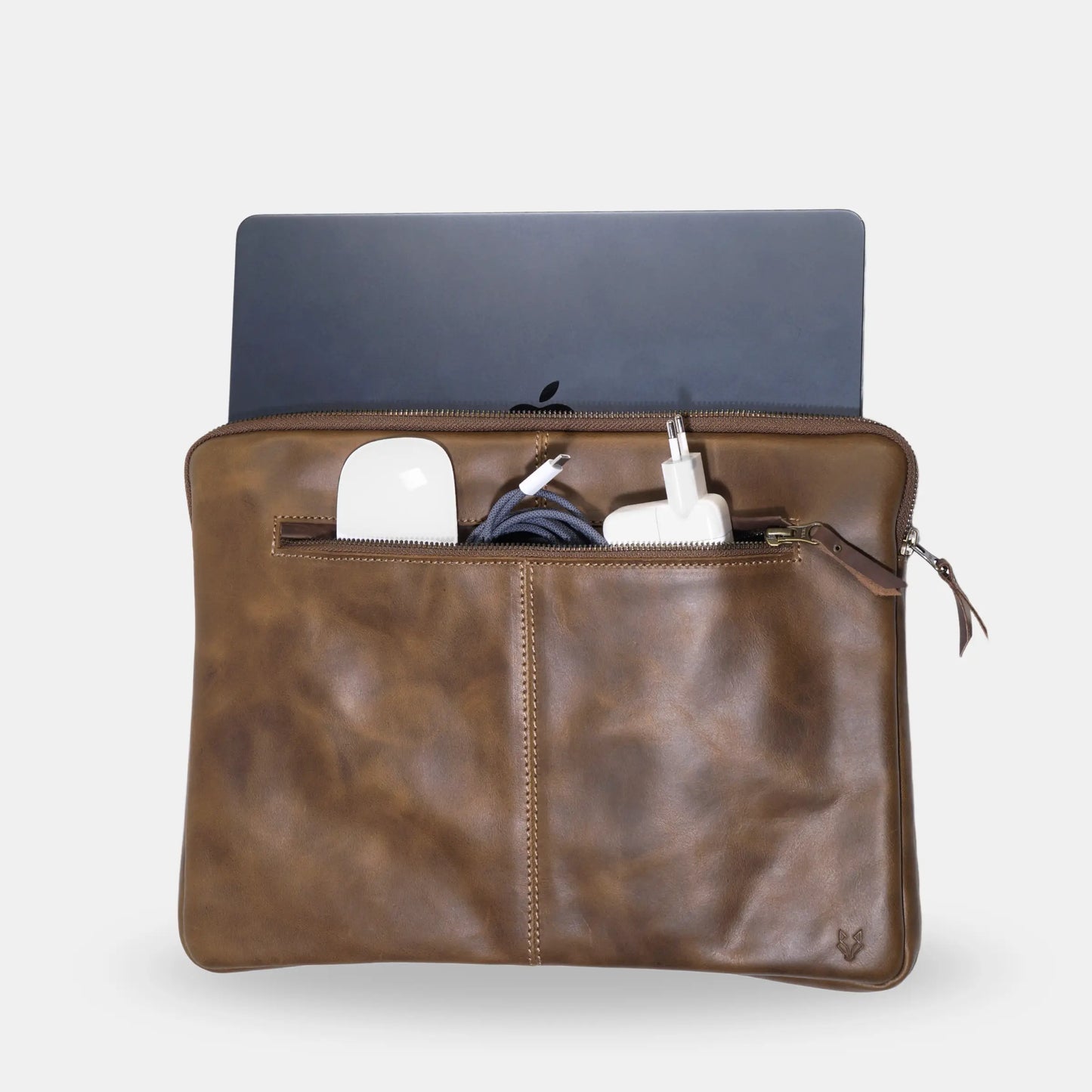 Funda Notebook Cuero Hudson - Tabaco