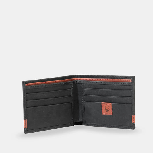 Billetera Cuero Loira - Negro