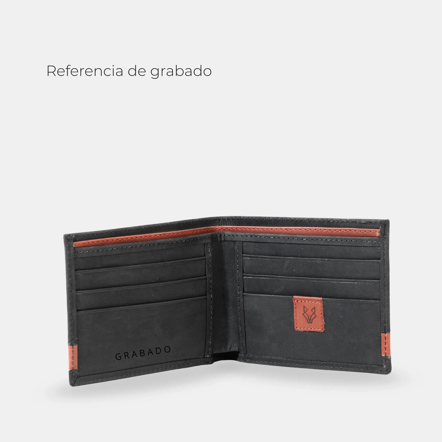 Billetera Cuero Loira - Negro