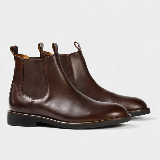 Botin Mid Cuero Hombre Chelsea Light - Cafe