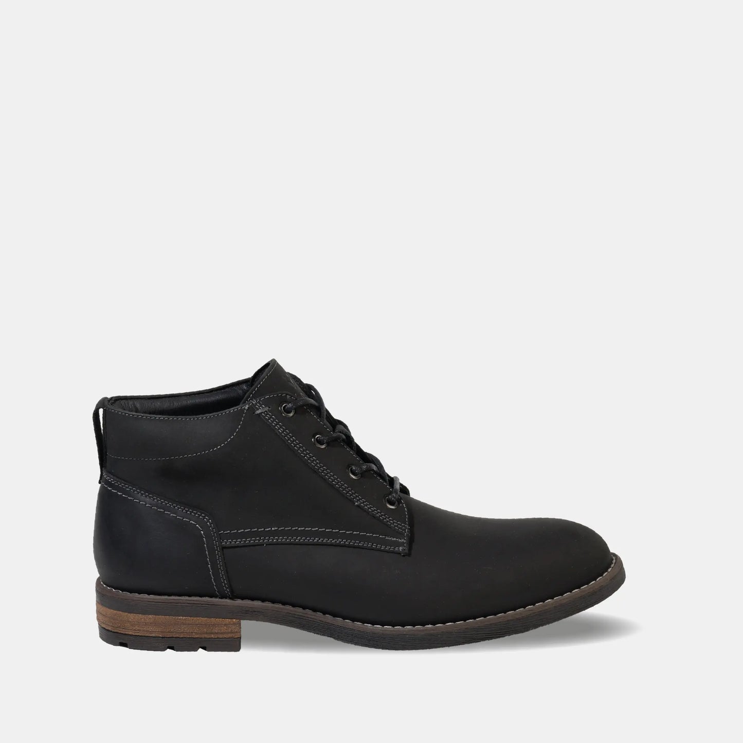 Botin Mid Cuero Hombre Torri - Negro