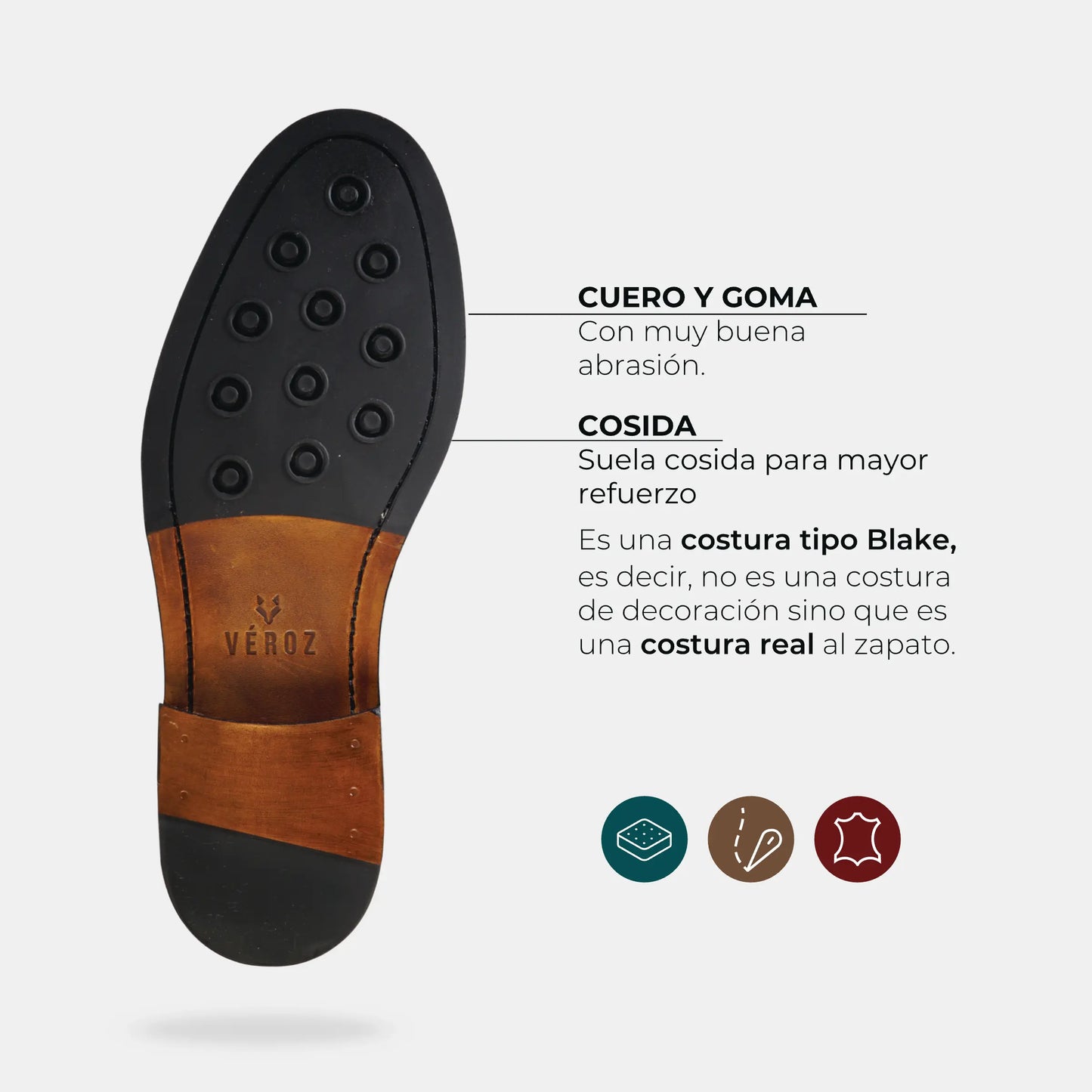 Zapato Cuero Hombre Brooklyn - Negro