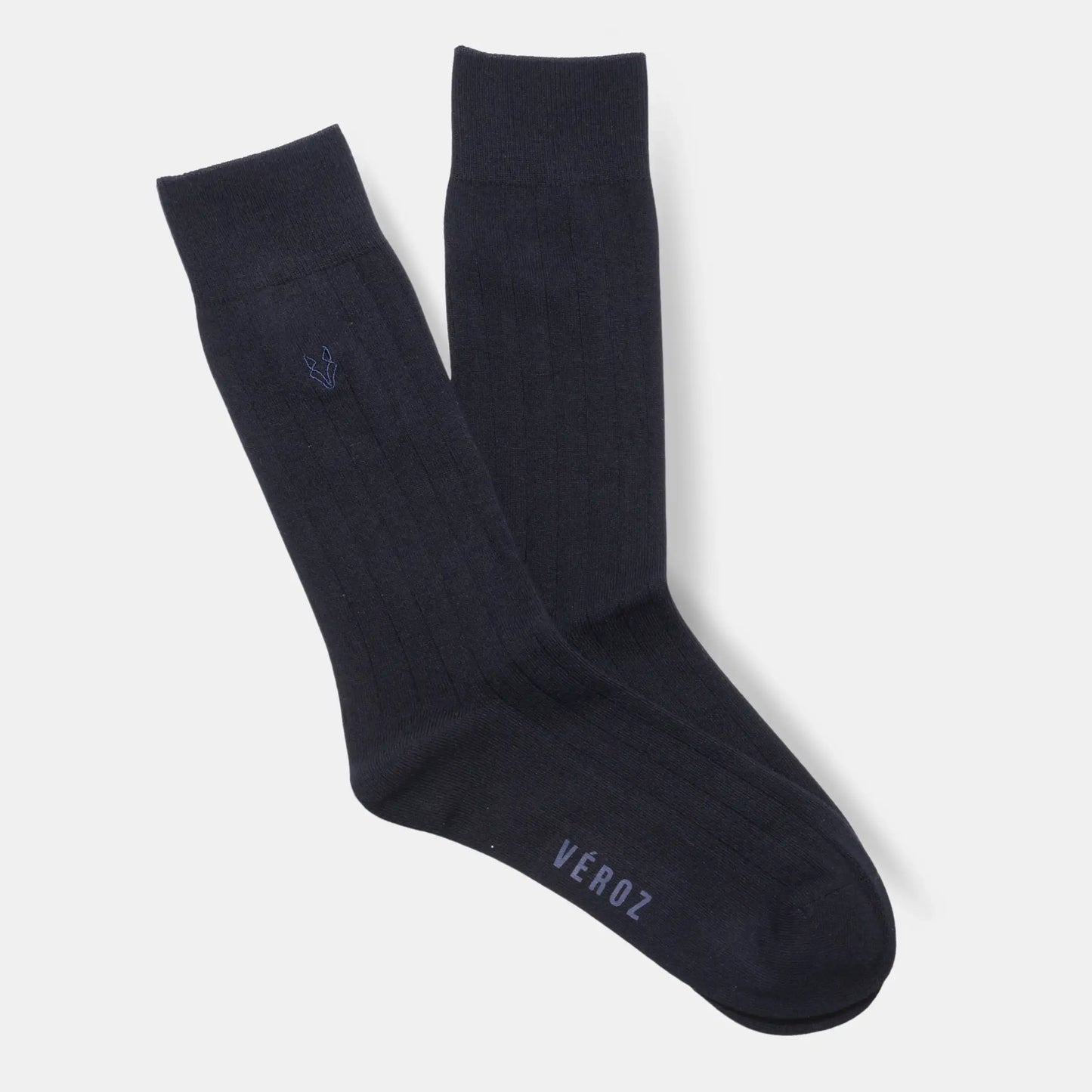 Calcetín Algodón Hombre Formal Liso - Azul