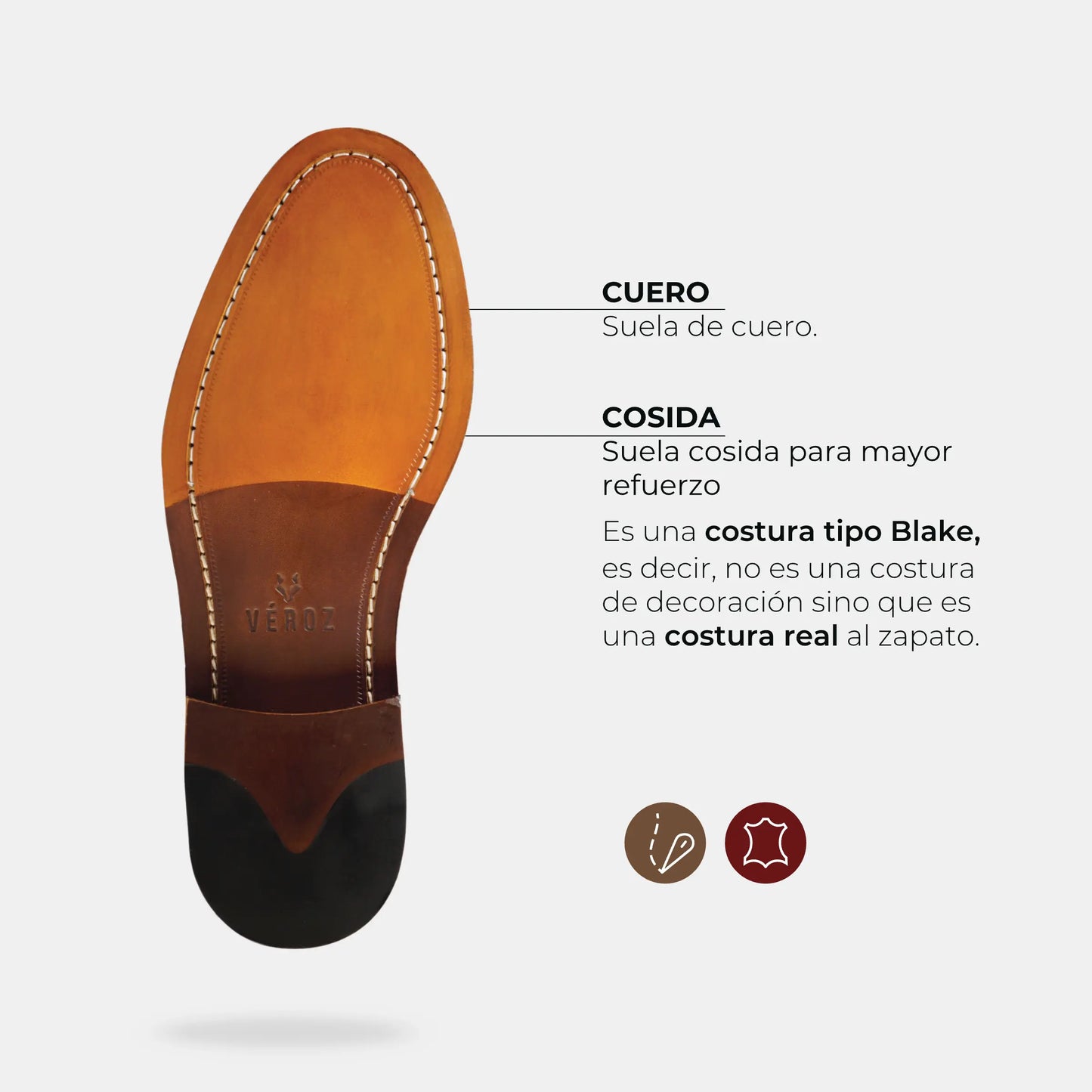 Zapato Cuero Hombre Gran Belt - Negro