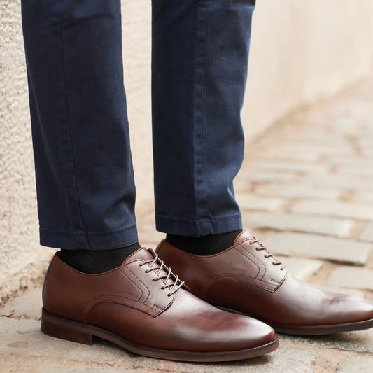 Zapato Cuero Hombre Manhattan Light - Avellana