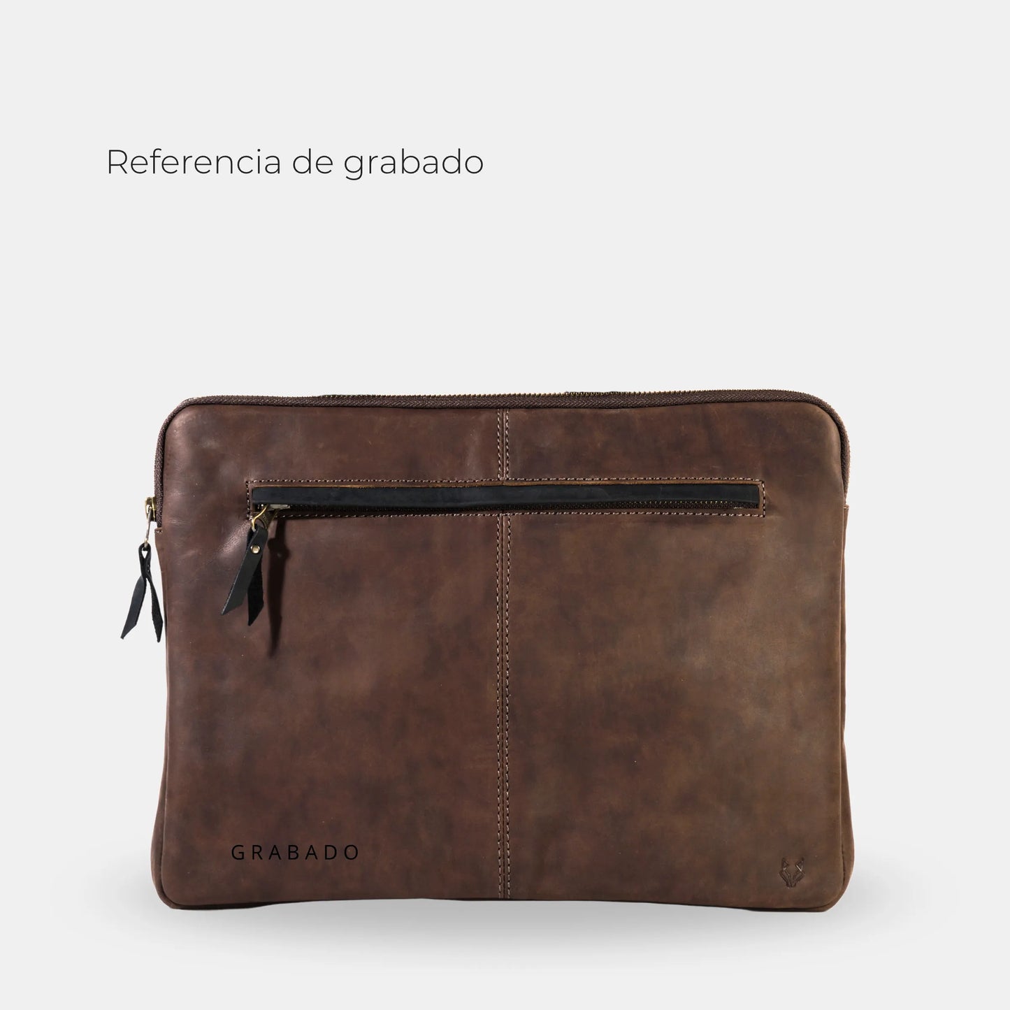 Funda Notebook Cuero Hudson - Chocolate