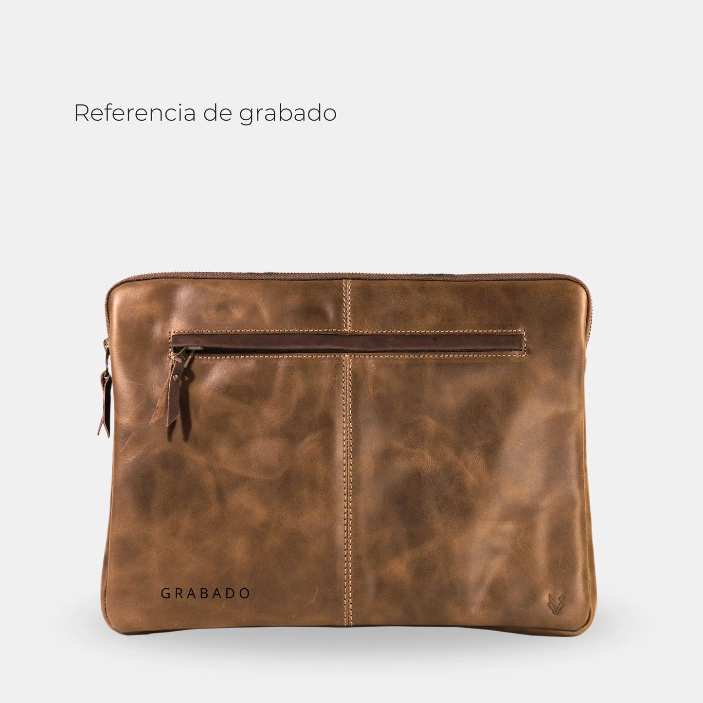 Funda Notebook Cuero Hudson - Tabaco