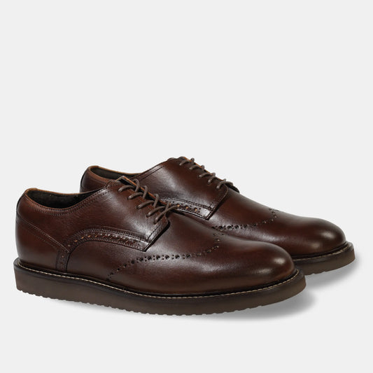 Zapato Cuero Hombre Scalzi - Cafe