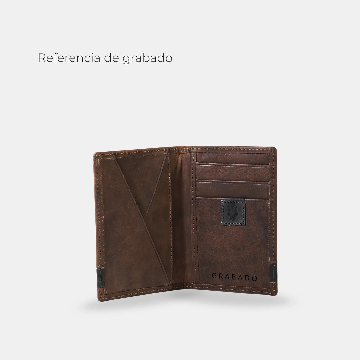 Tarjetero Cuero Nilo - Chocolate