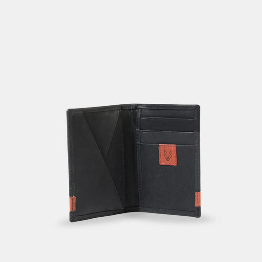 Tarjetero Cuero Nilo - Negro