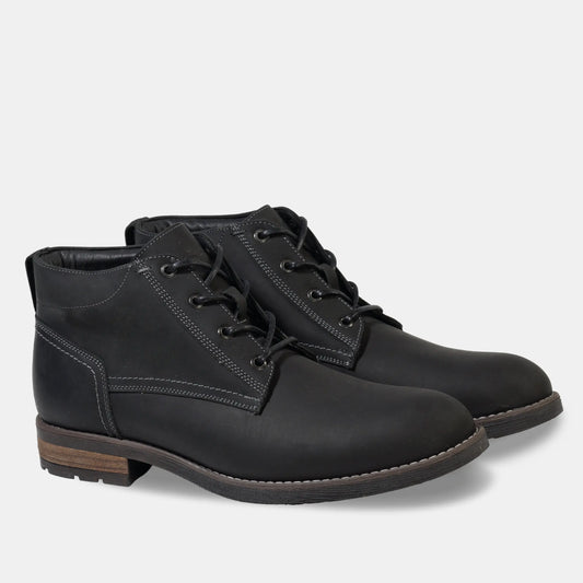 Botin Mid Cuero Hombre Torri - Negro