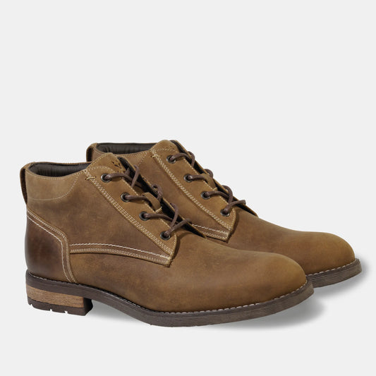 Botin Mid Cuero Hombre Torri - Tabaco
