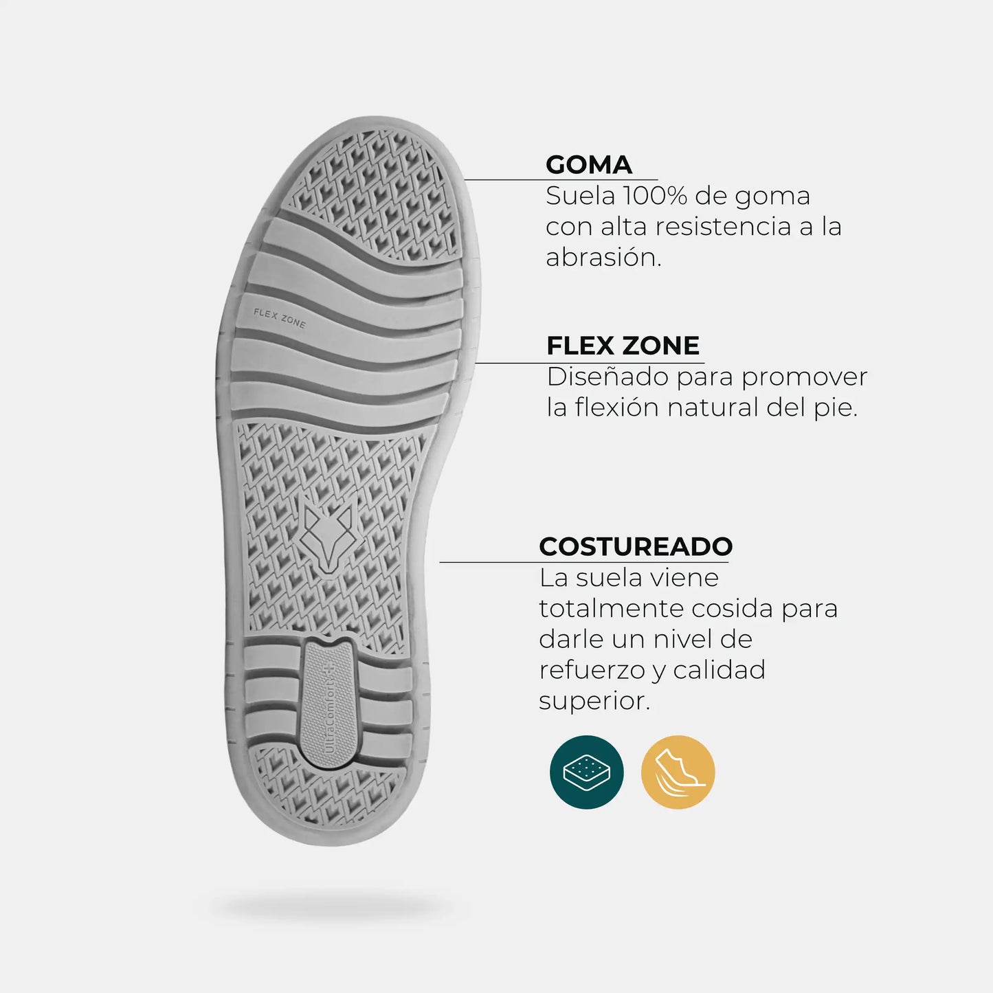 Zapatilla Cuero Hombre Rialto - Negro