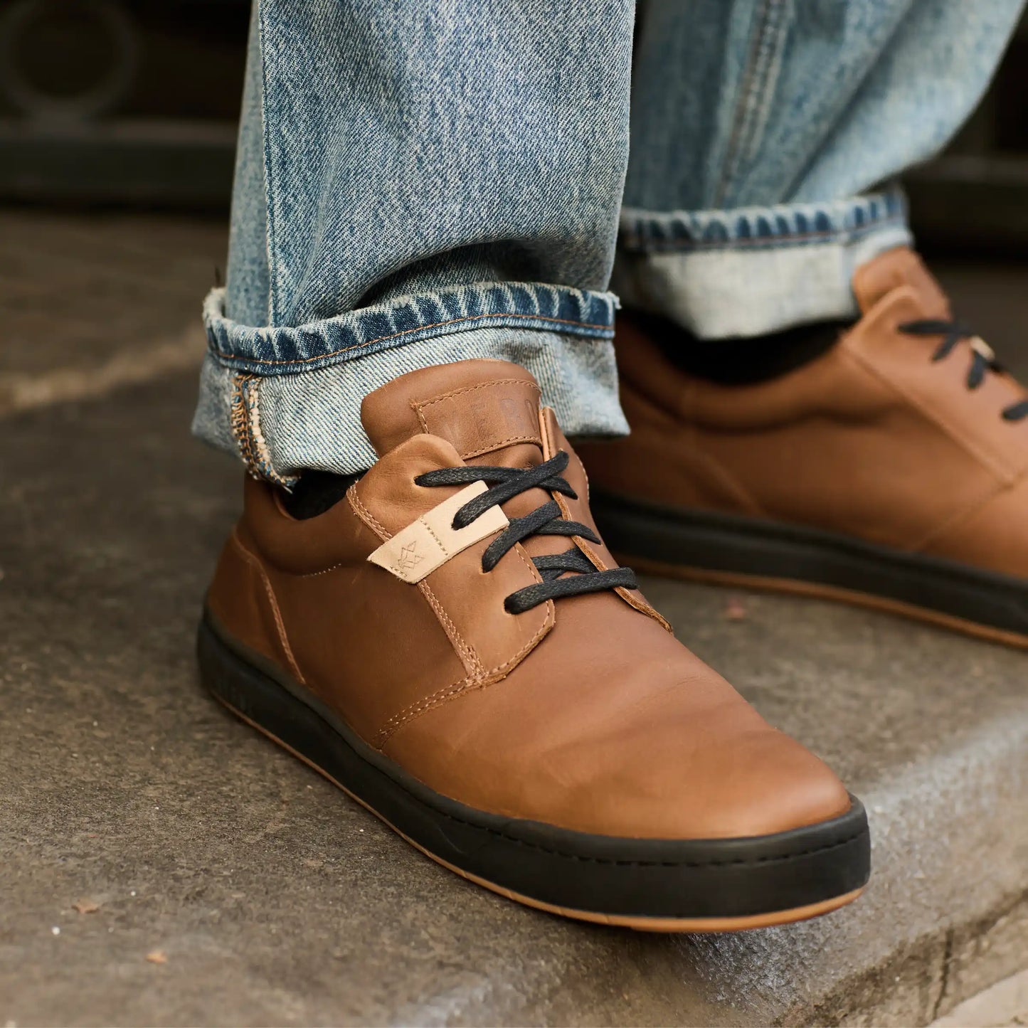 Zapatilla Cuero Hombre Russky - Tabaco