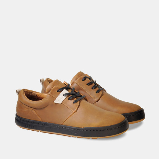 Zapatilla Cuero Hombre Russky - Tabaco