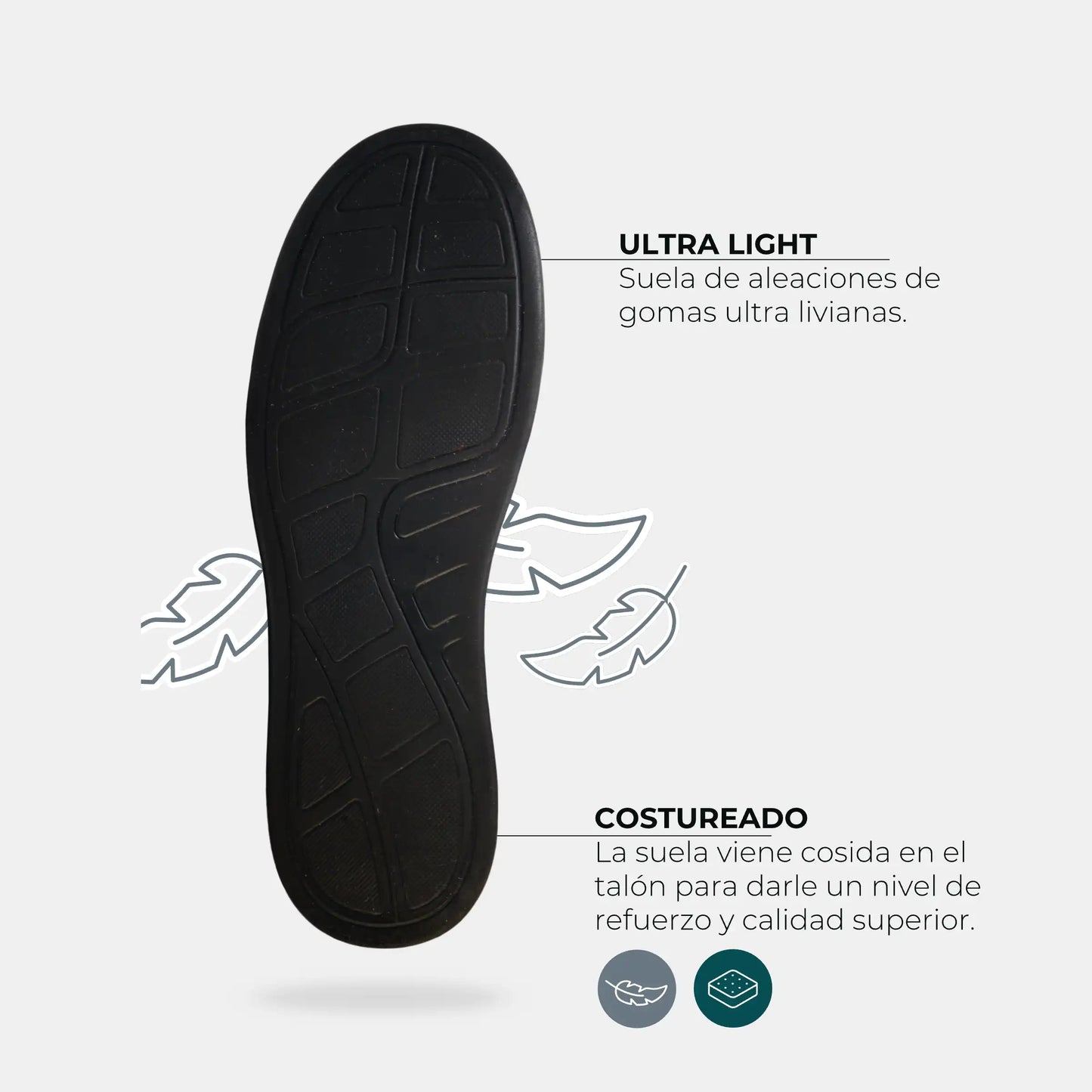 Zapatilla Cuero Hombre Trend Light - Negro