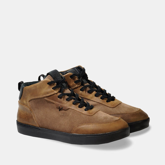 Zapatilla Mid Cuero Hombre Trend Mid Light - Tabaco