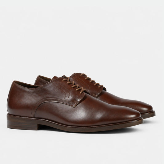Zapato Cuero Hombre Manhattan Light - Cafe