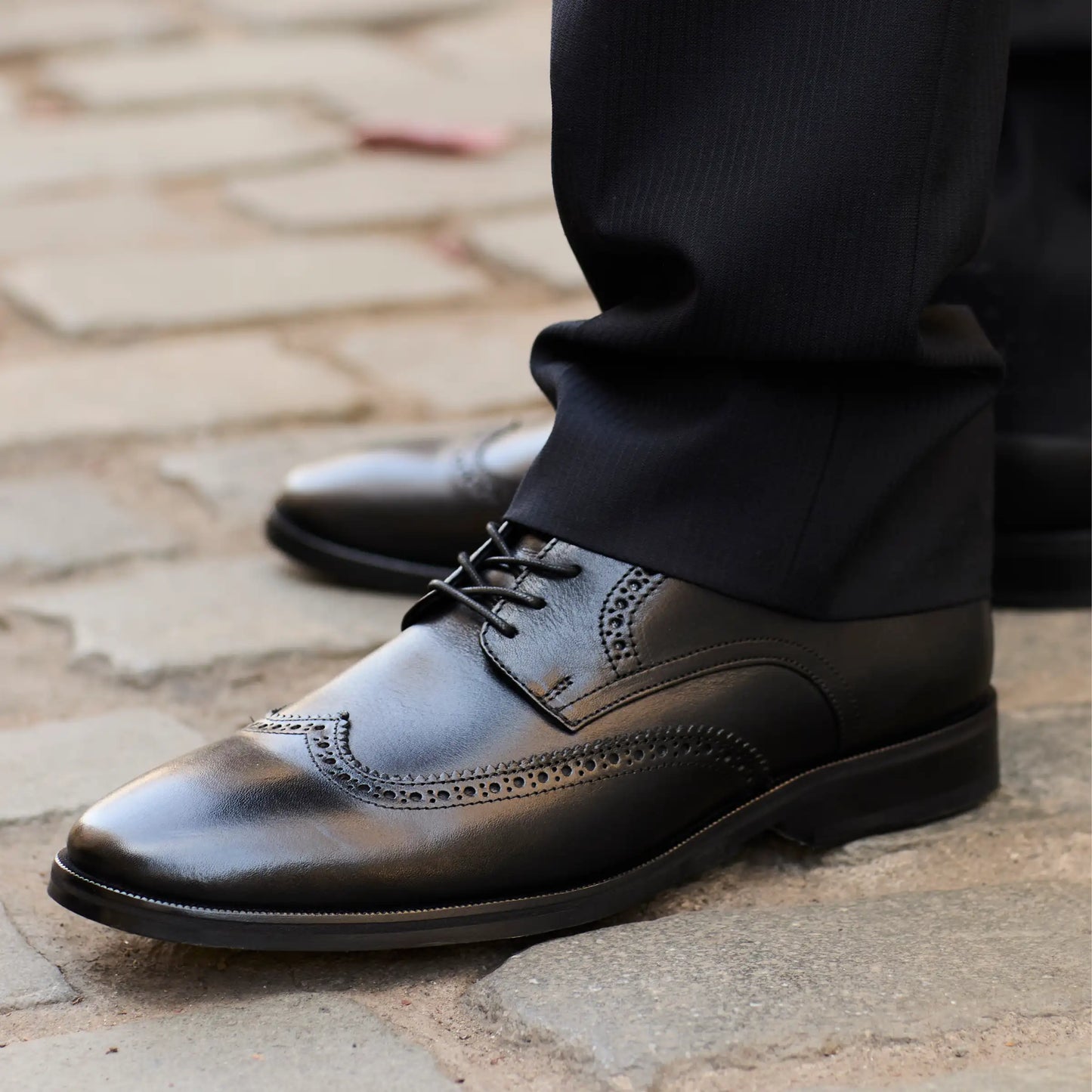 Zapato Cuero Hombre Brooklyn - Negro