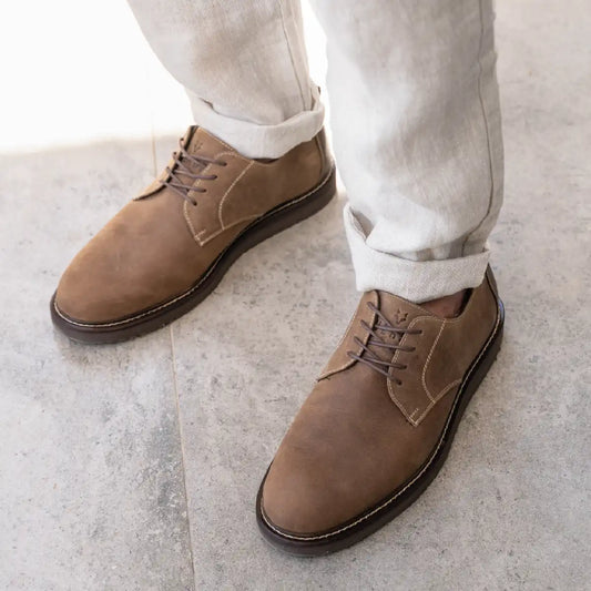Zapato Cuero Hombre Cau Vang Light - Tabaco
