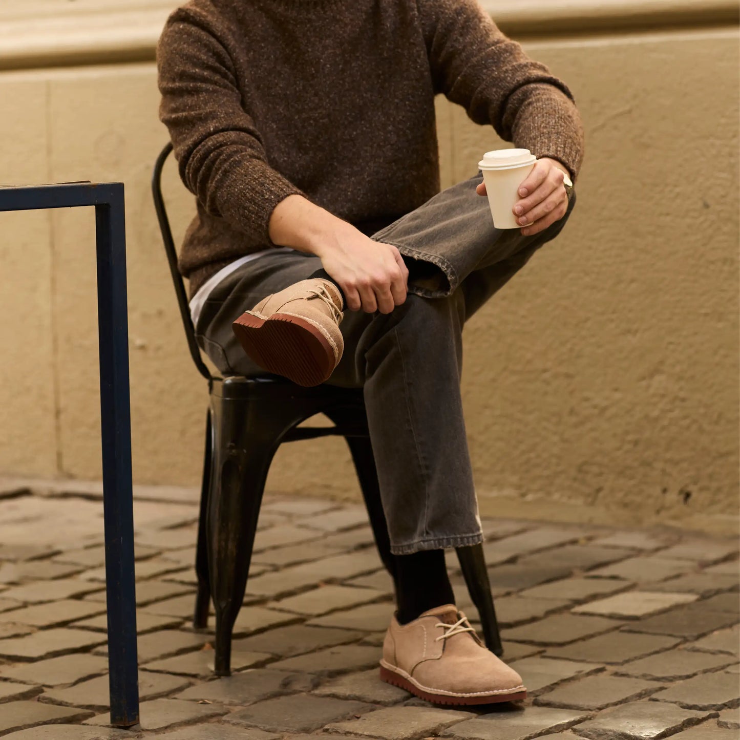 Zapato Cuero Hombre Harbour - Arena