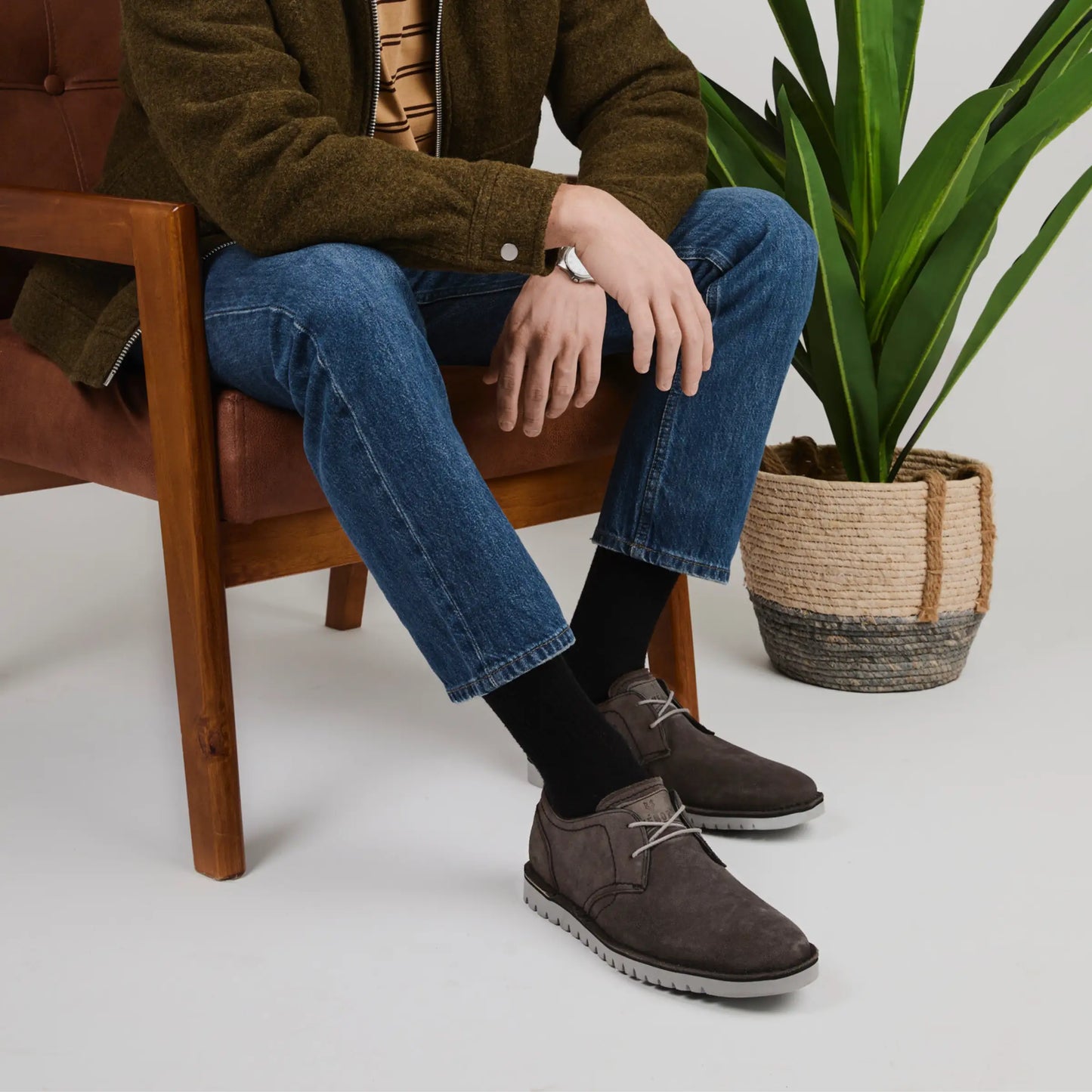 Zapato Cuero Hombre Harbour - Marengo