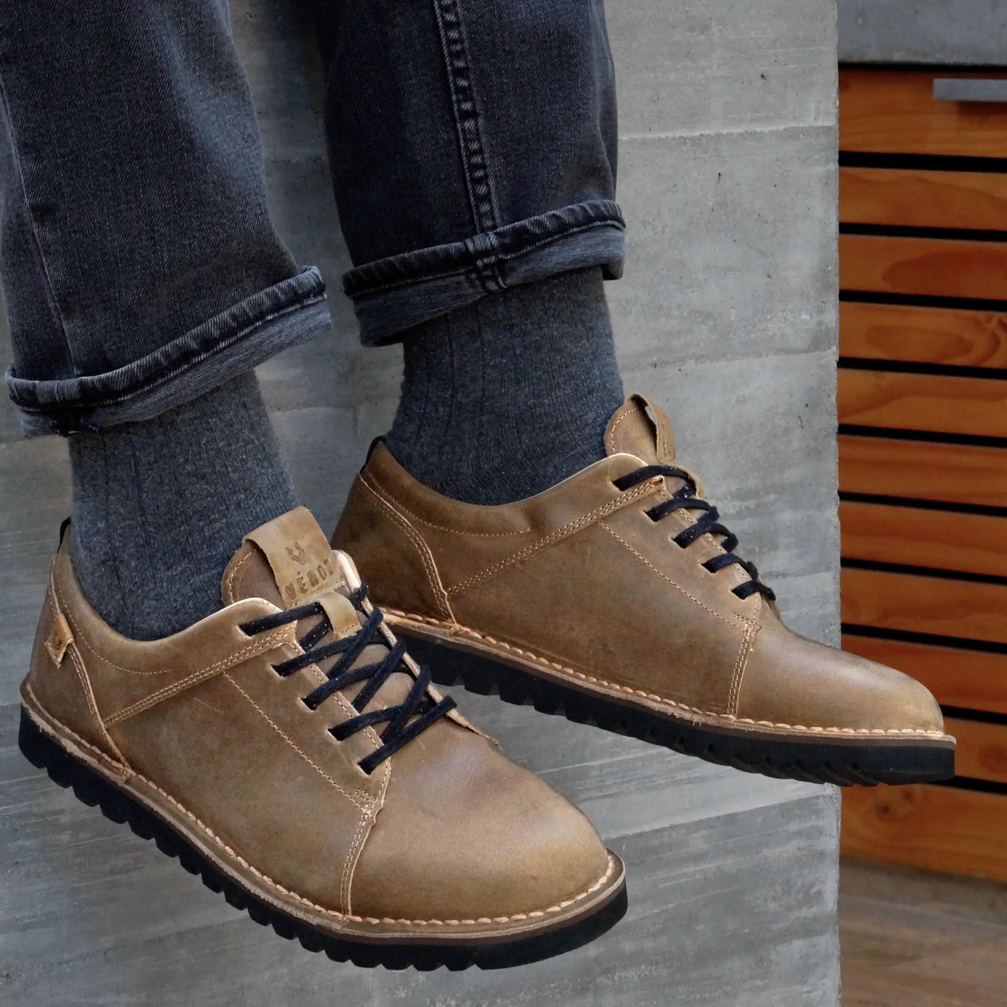 Zapato Cuero Hombre Milenio - Tabaco