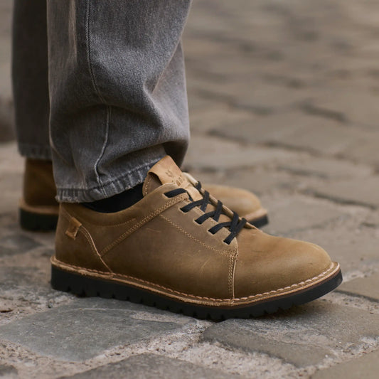 Zapato Cuero Hombre Milenio - Verde