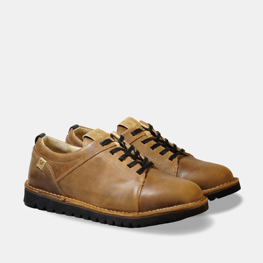 Zapato Cuero Hombre Milenio - Tabaco