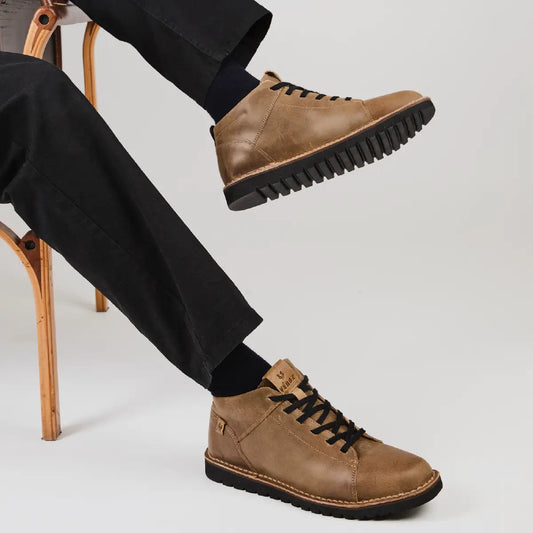 Zapato Mid Cuero Hombre Milenio Mid Light - Verde