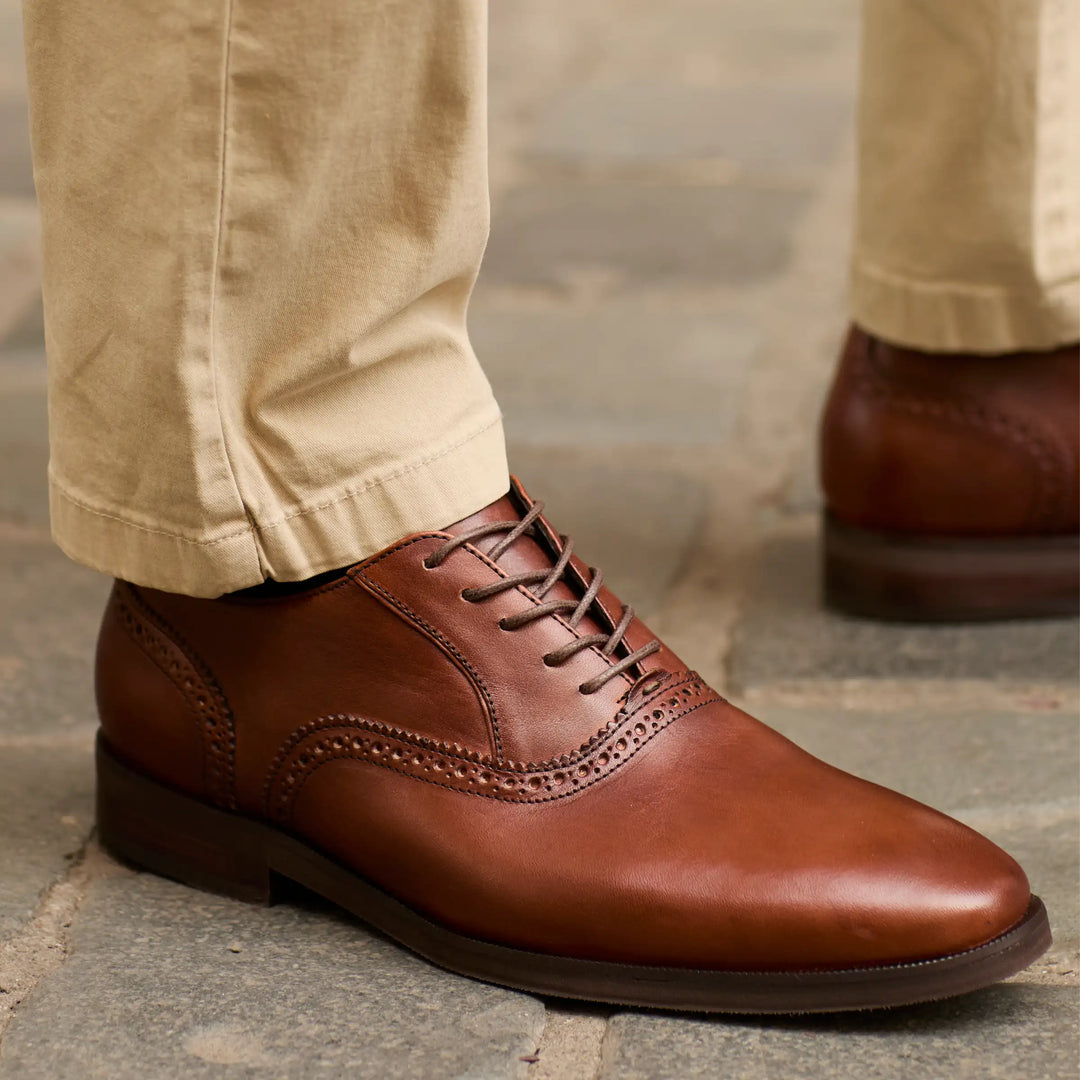 Zapato Cuero Hombre Golden Gate - Avellana