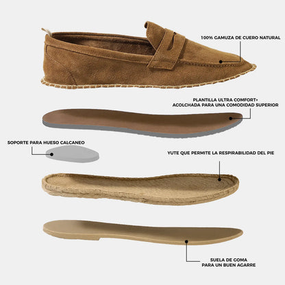 Alpargata Gamuza Hombre Espontas - Cafe