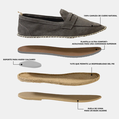 Alpargata Gamuza Hombre Espontas - Marengo