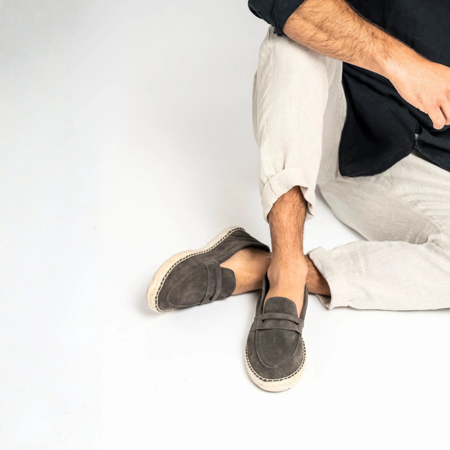 Alpargata Gamuza Hombre Espontas - Marengo