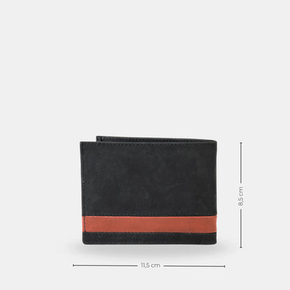 Billetera Cuero Loira - Negro