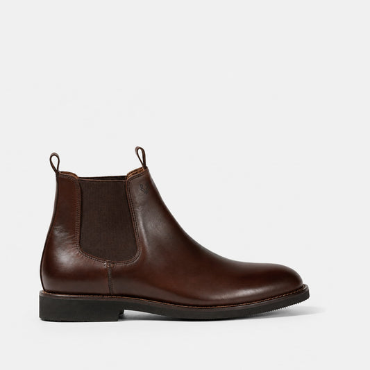 Botin Mid Cuero Hombre Chelsea Light - Cafe
