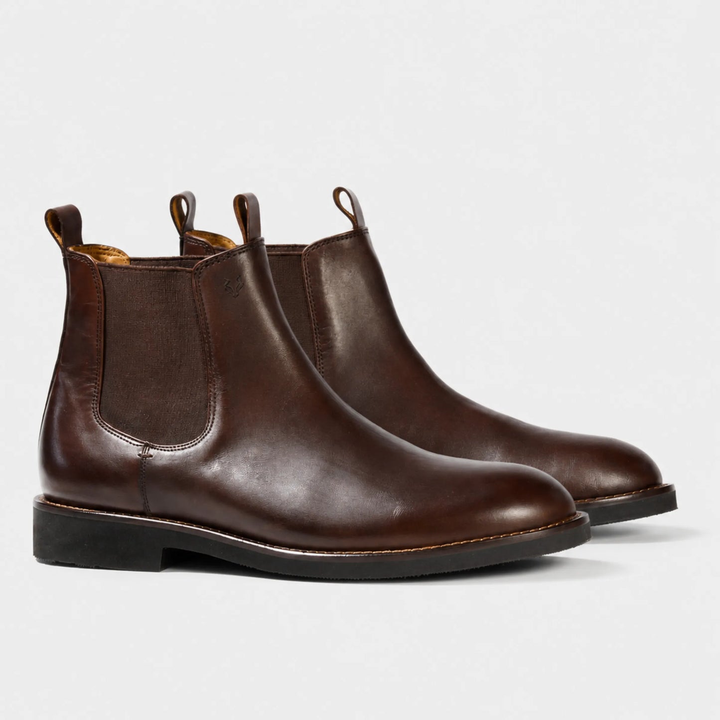 Botin Mid Cuero Hombre Chelsea Light - Cafe