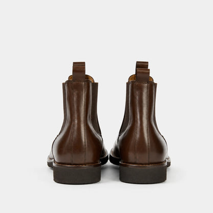 Botin Mid Cuero Hombre Chelsea Light - Cafe