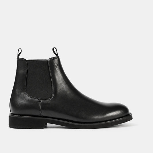 Botin Mid Cuero Hombre Chelsea Light - Negro