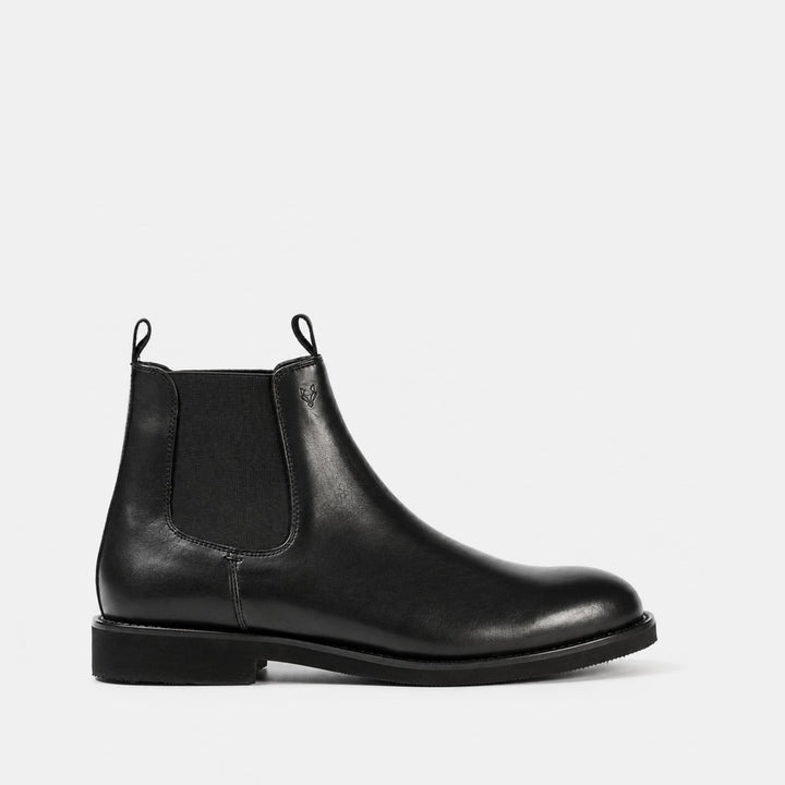 Botin Mid Cuero Hombre Chelsea Light - Negro