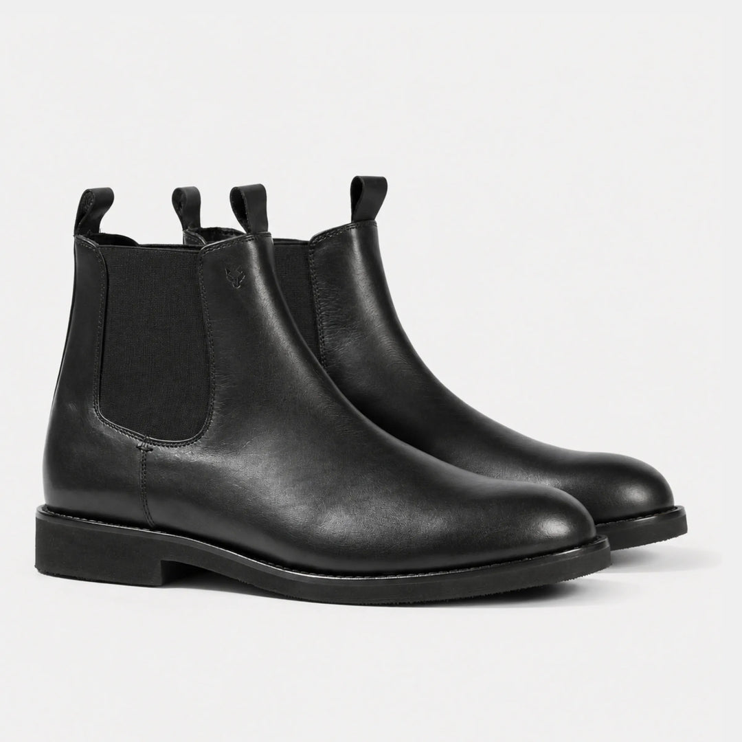 Botin Mid Cuero Hombre Chelsea Light - Negro
