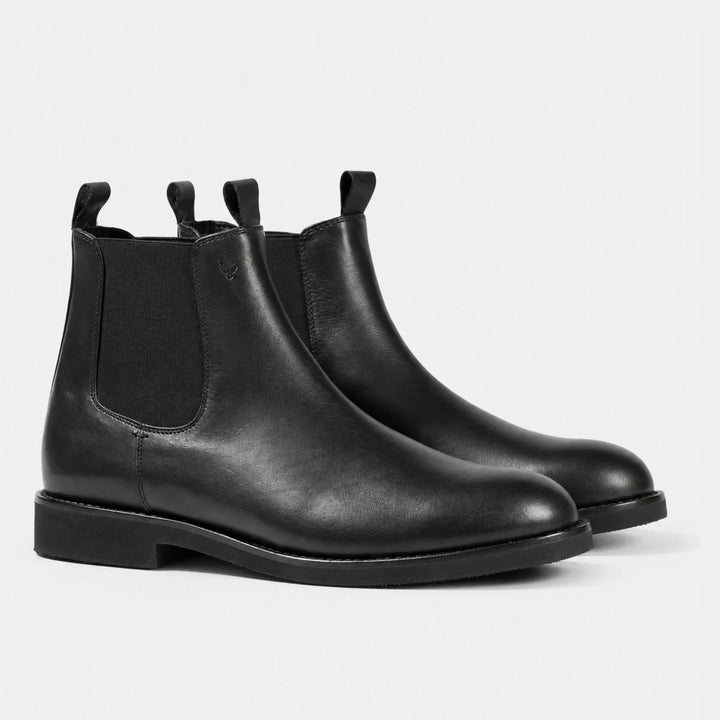 Botin Mid Cuero Hombre Chelsea Light - Negro