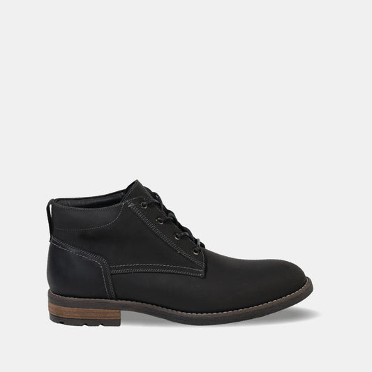Botin Mid Cuero Hombre Torri - Negro
