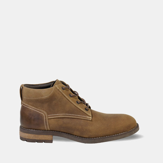 Botin Mid Cuero Hombre Torri - Tabaco