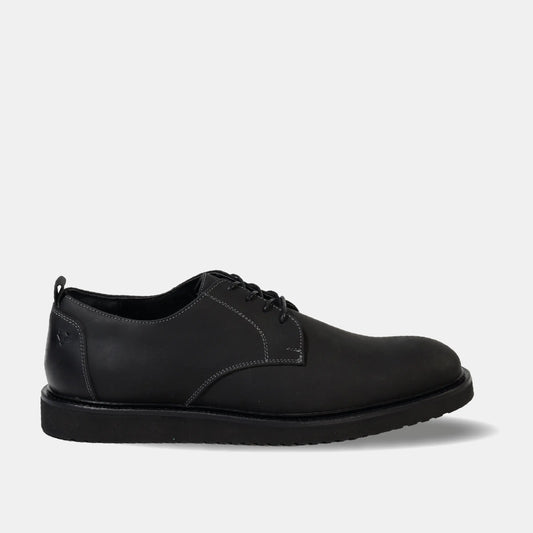 Zapato Cuero Hombre Cau Vang - Negro