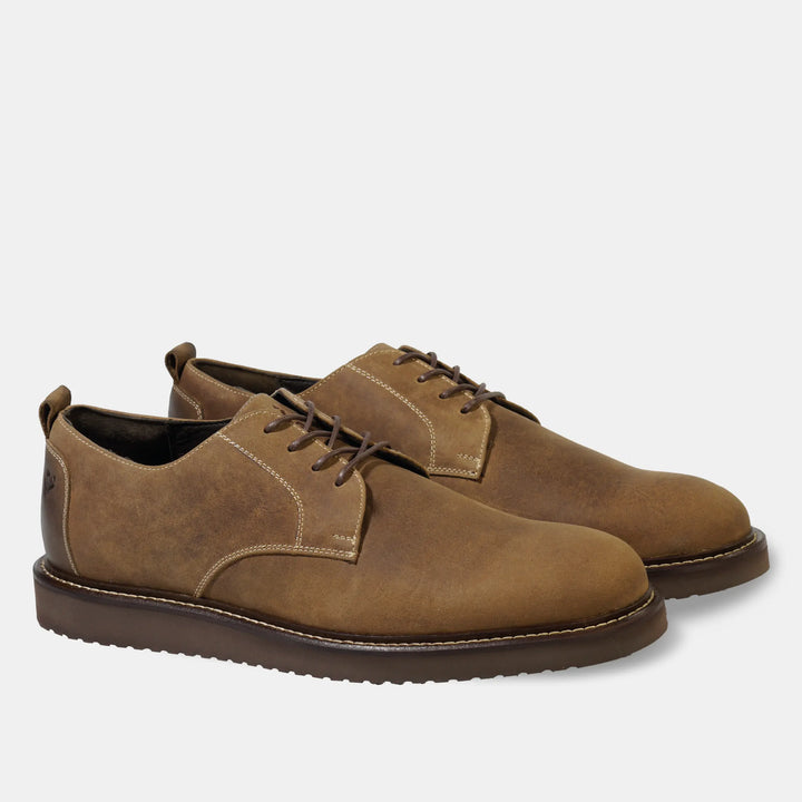 Zapato Cuero Hombre Cau Vang - Tabaco