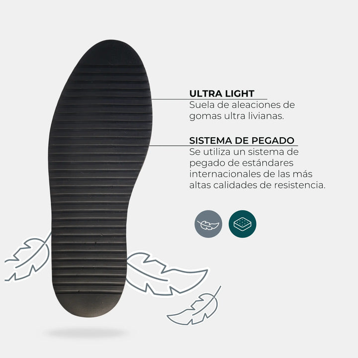 Zapato Cuero Hombre Cau Vang - Tabaco