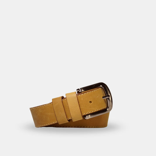 Cinturón Cuero Hombre Casual - Tabaco