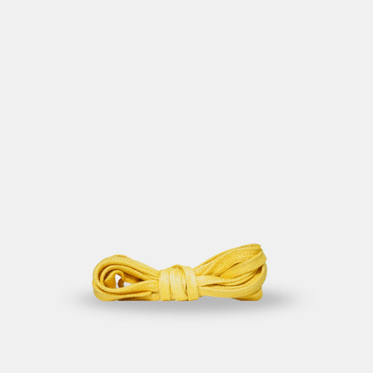 Cordones Algodón Encerado Plano - Amarillo